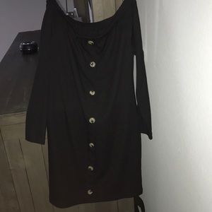 Black buttoned dress